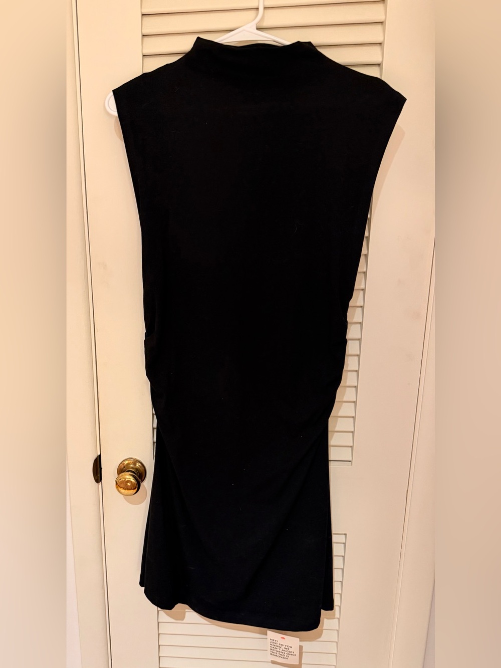ASOS Maternity Black Sleeveless Mock Neck Midi Dress